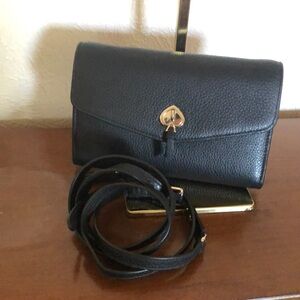 NWOT - Kate Spade Black Crossbody Bag with Gold Hardware